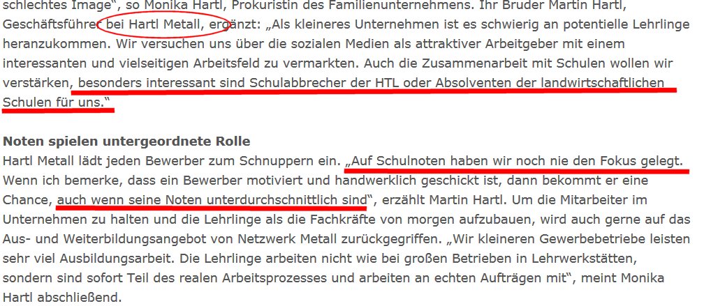 welcher normale Jugedliche oder welcher halbwegs intelligenter Mensch will so einen Beruf lernen? Schulabbrecher mit schlechten Noten gesucht... Das ist ja peinlich!